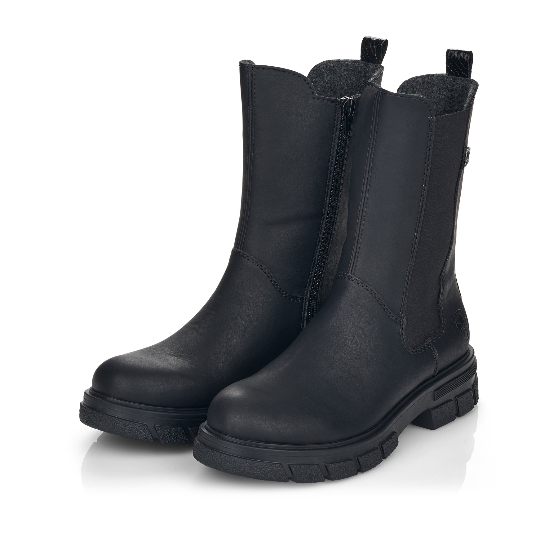 Rieker Damen Chelsea Boots tiefschwarz