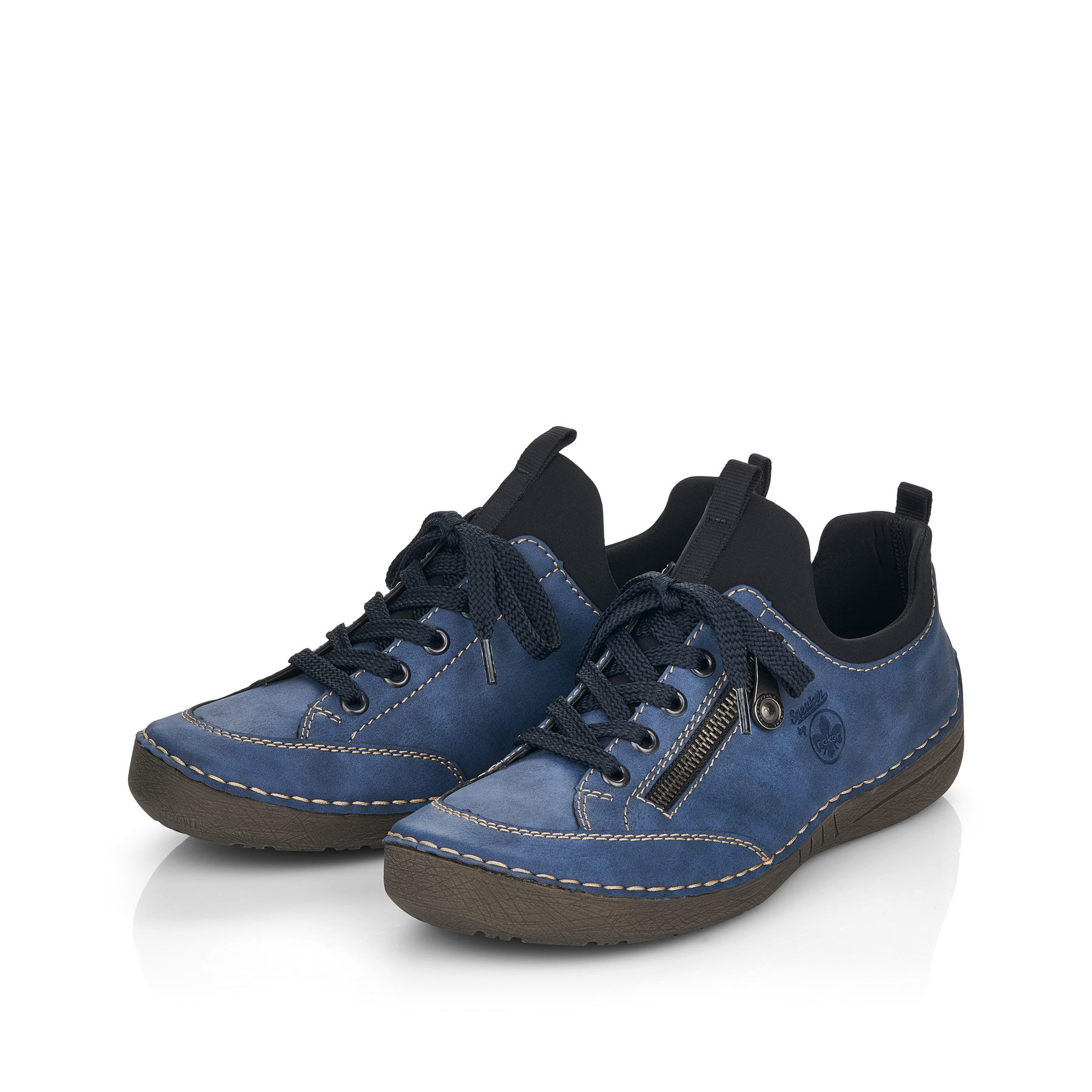 Rieker Damen Schnürschuhe ozeanblau