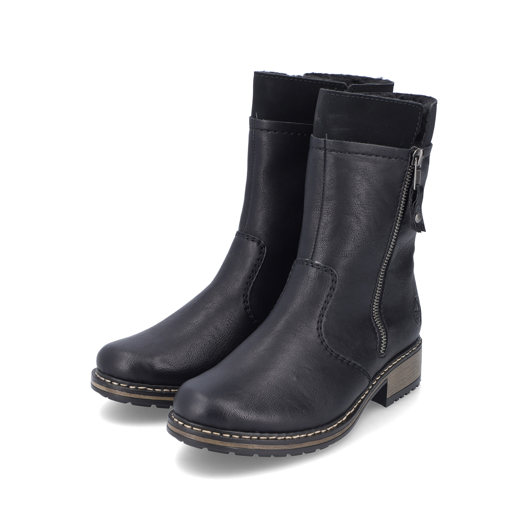 Rieker Damen Kurzstiefel tiefschwarz