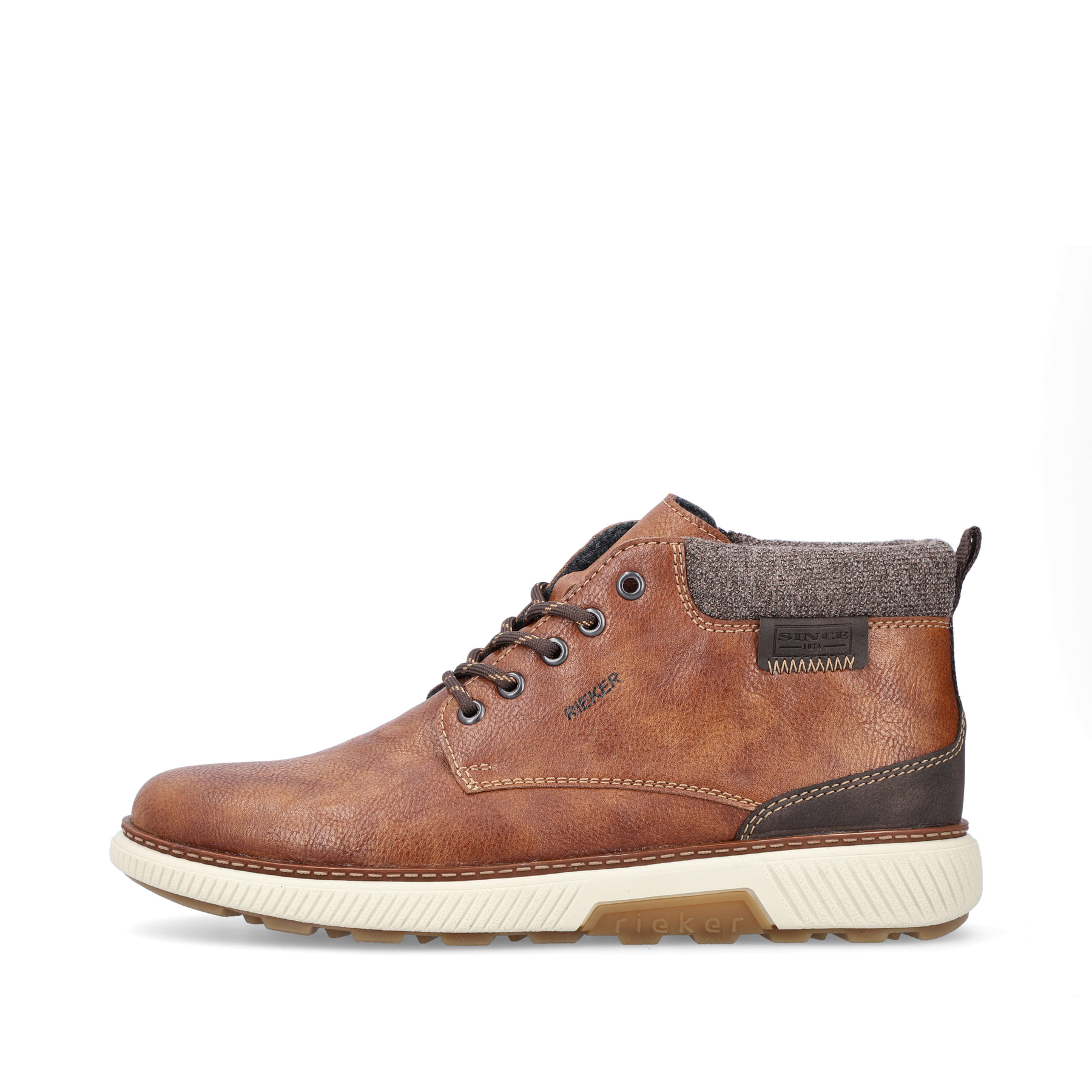 Rieker Herren Schnürstiefel kastanienbraun