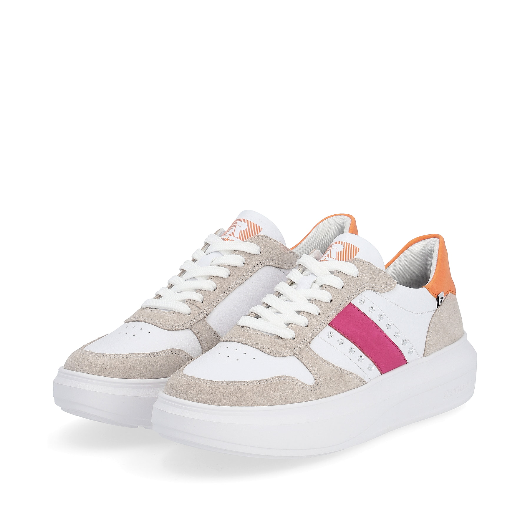 Rieker EVOLUTION Damen Sneaker pearl-white sand-beige