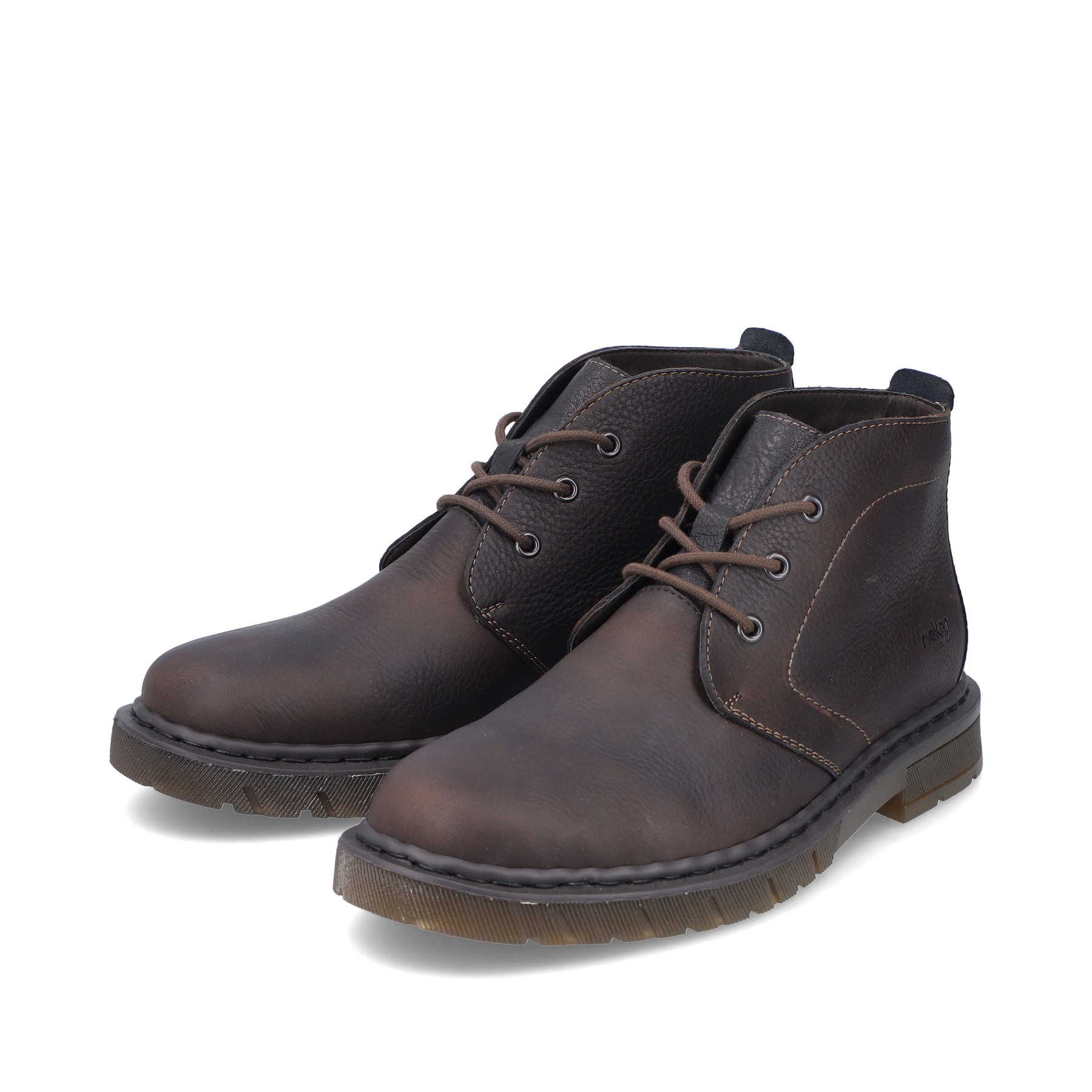Rieker Herren Schnürstiefel dunkelbraun