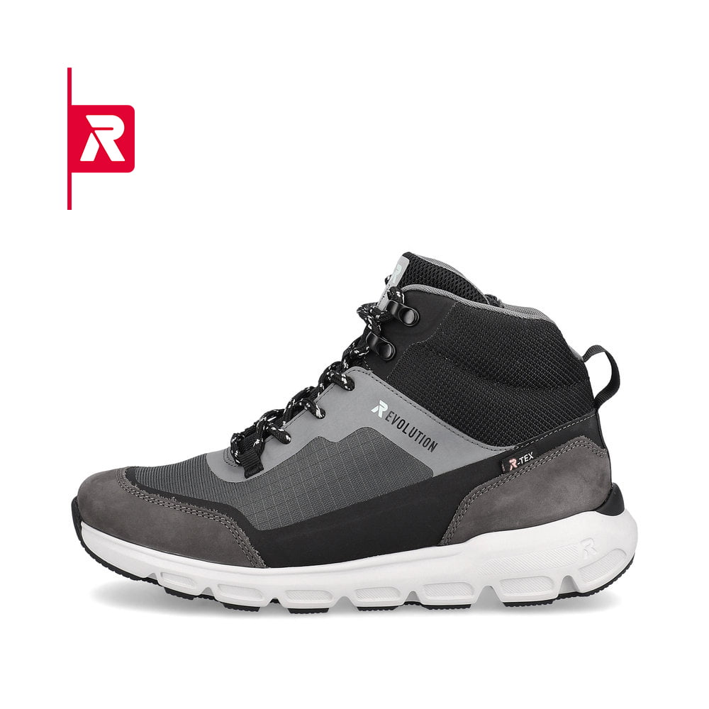 Rieker EVOLUTION Damen Stiefel stone-grey ocean-blue