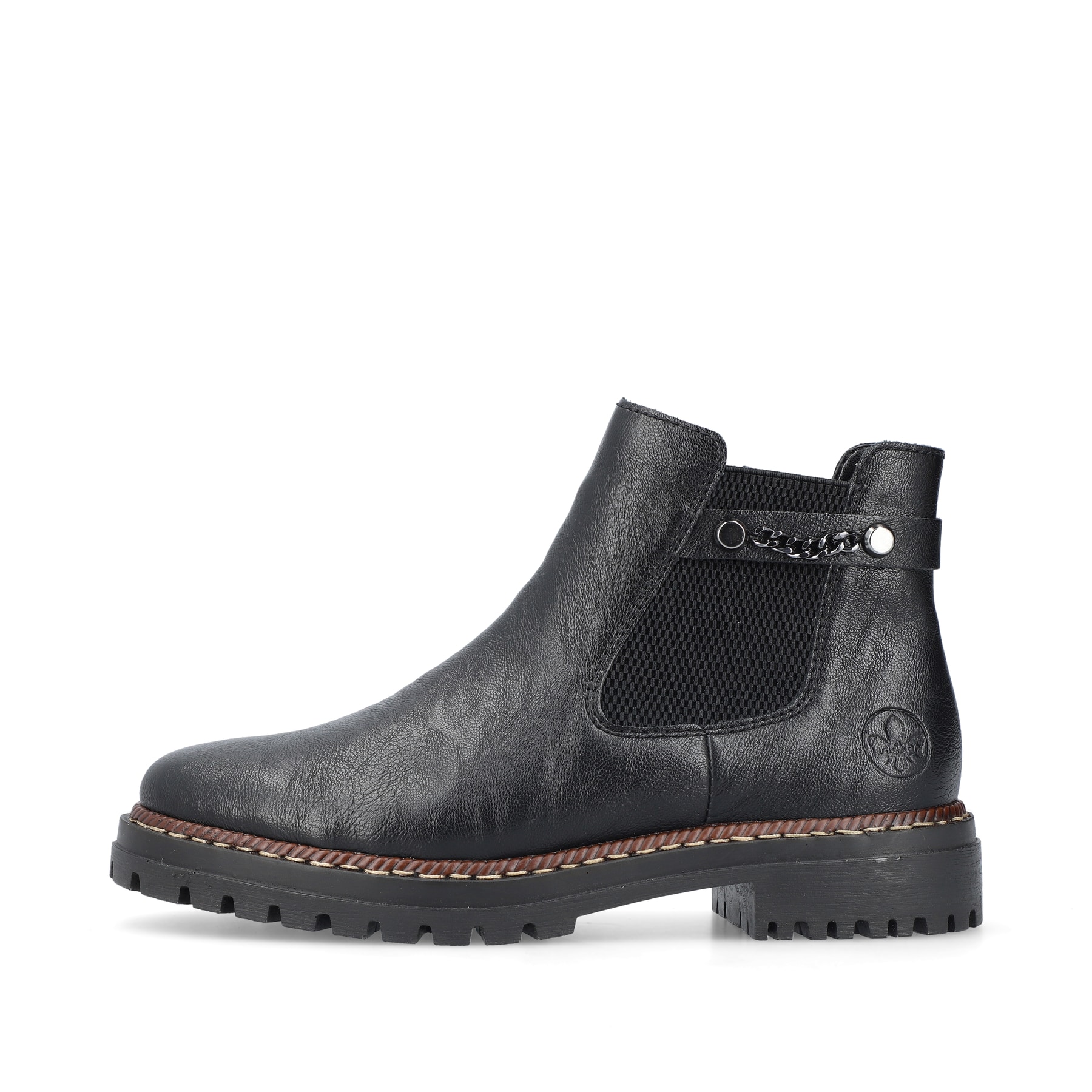 Rieker Damen Chelsea Boots nachtschwarz
