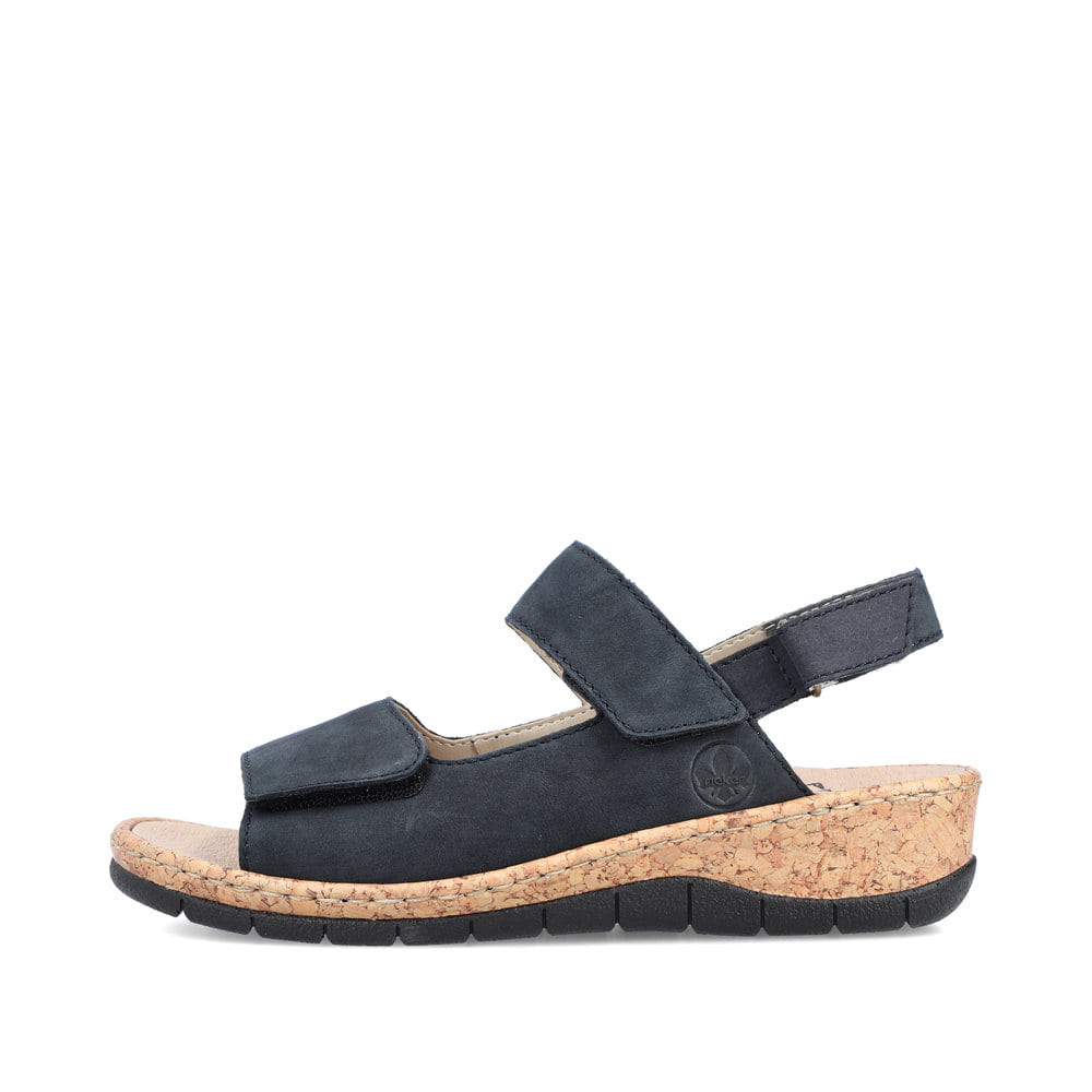 Rieker Damen Riemchensandalen pazifikblau