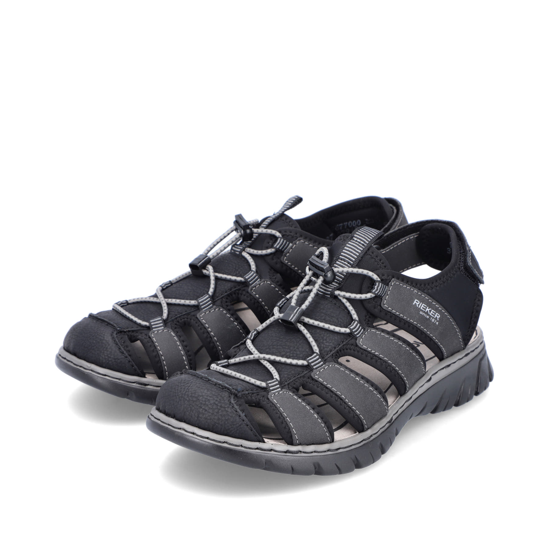 Rieker Herren Trekkingsandalen graphitschwarz