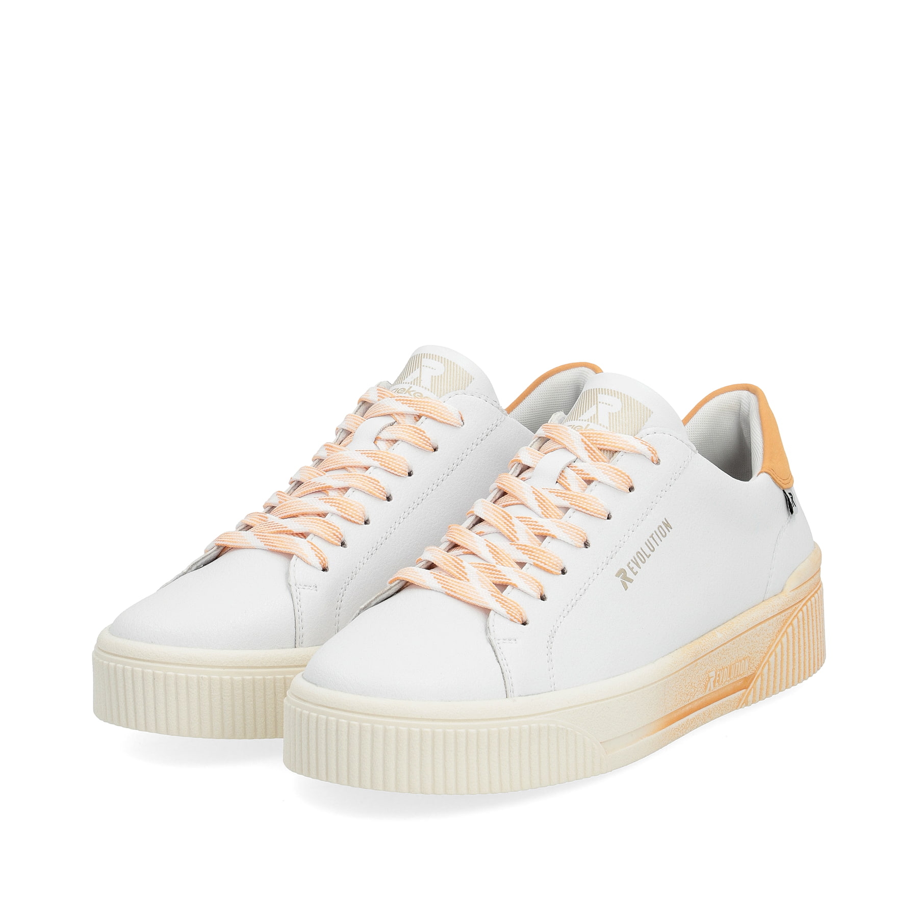 Rieker EVOLUTION Damen Sneaker crystal-white apricot