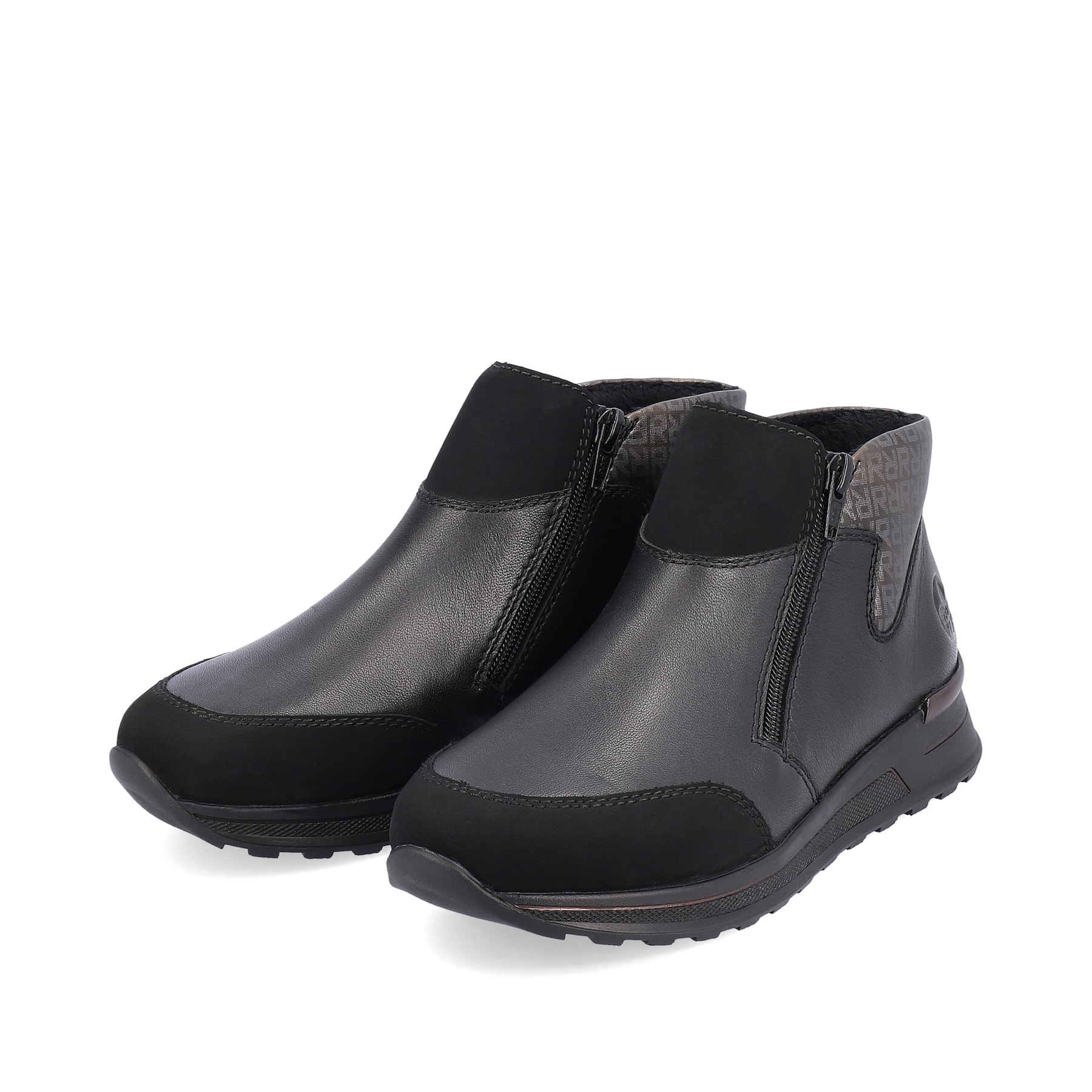 Rieker Damen Slipper tiefschwarz
