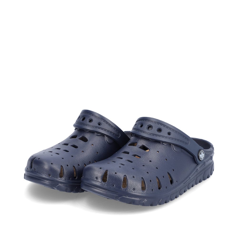 Rieker Damen Clogs marineblau