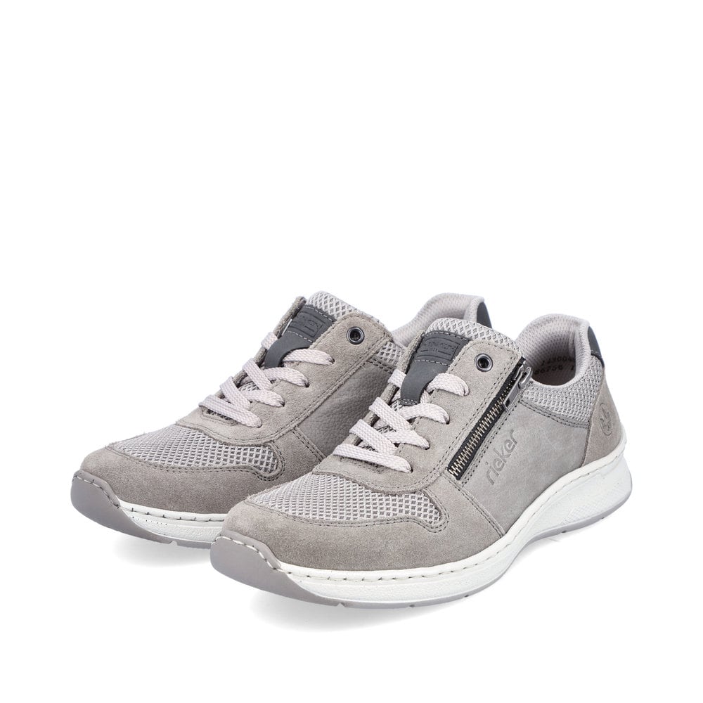 Rieker Herren Schnürschuhe mondgrau