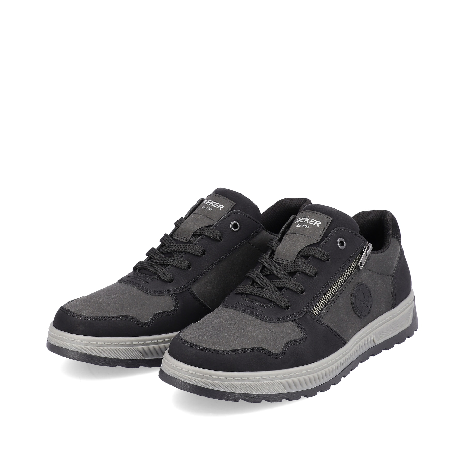 Rieker Herren Sneaker by Rieker asphaltschwarz