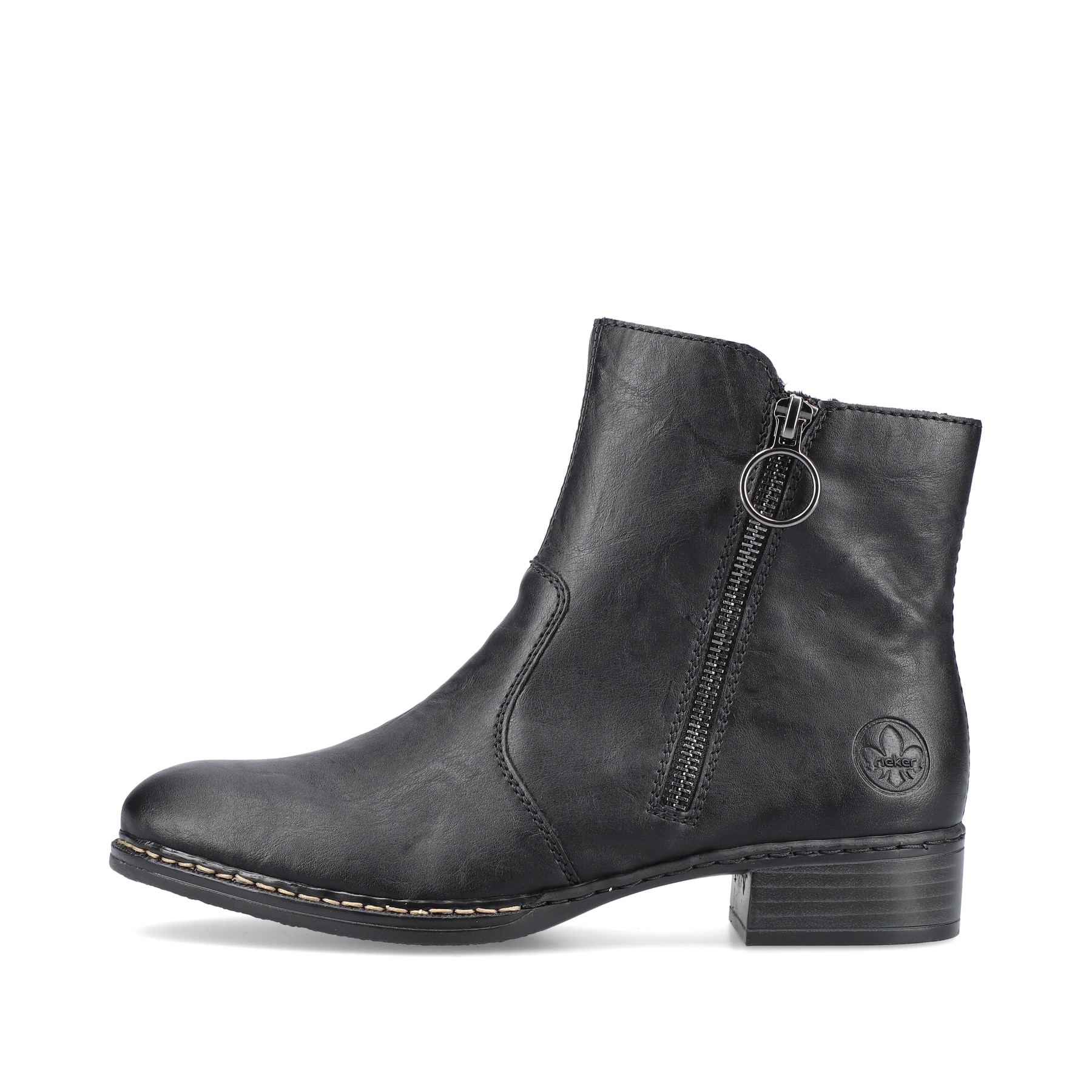 Rieker Damen Stiefeletten tiefschwarz