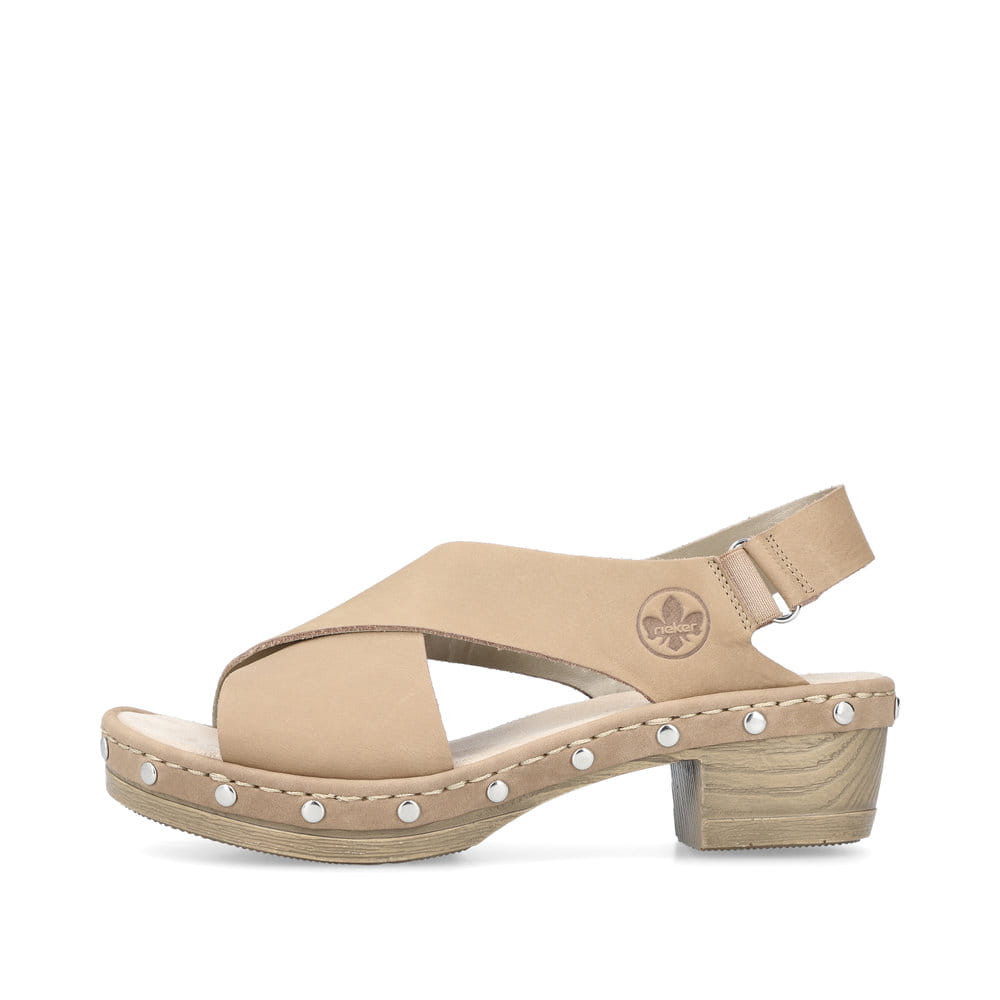 Rieker Damen Riemchensandaletten hellbeige
