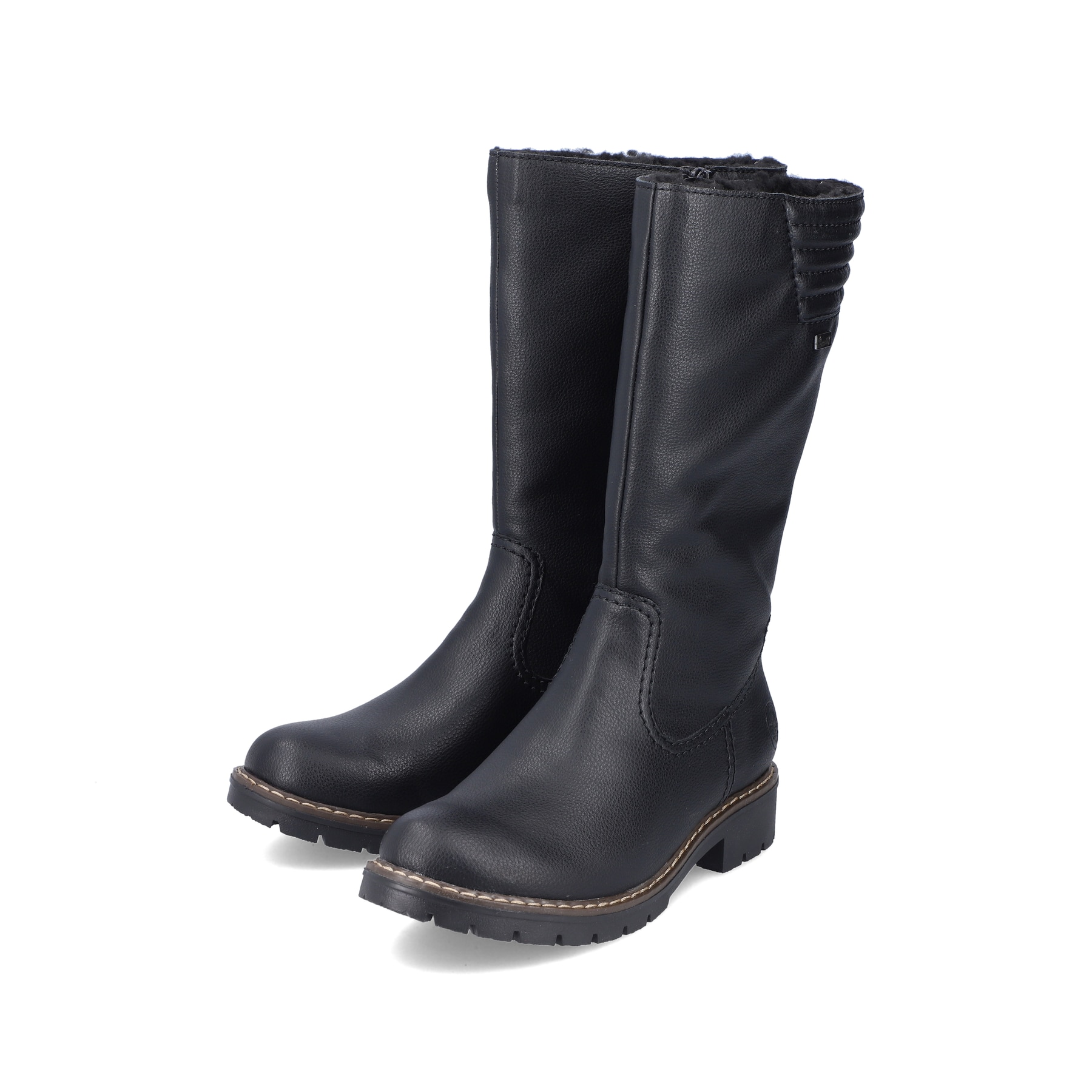 Rieker Damen Hochschaftstiefel tiefschwarz