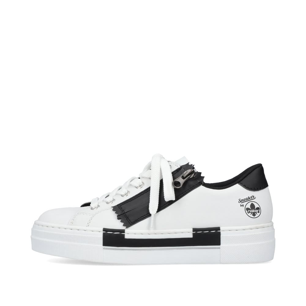 Rieker Damen Sneaker by Rieker lilienweiß-nachtschwarz
