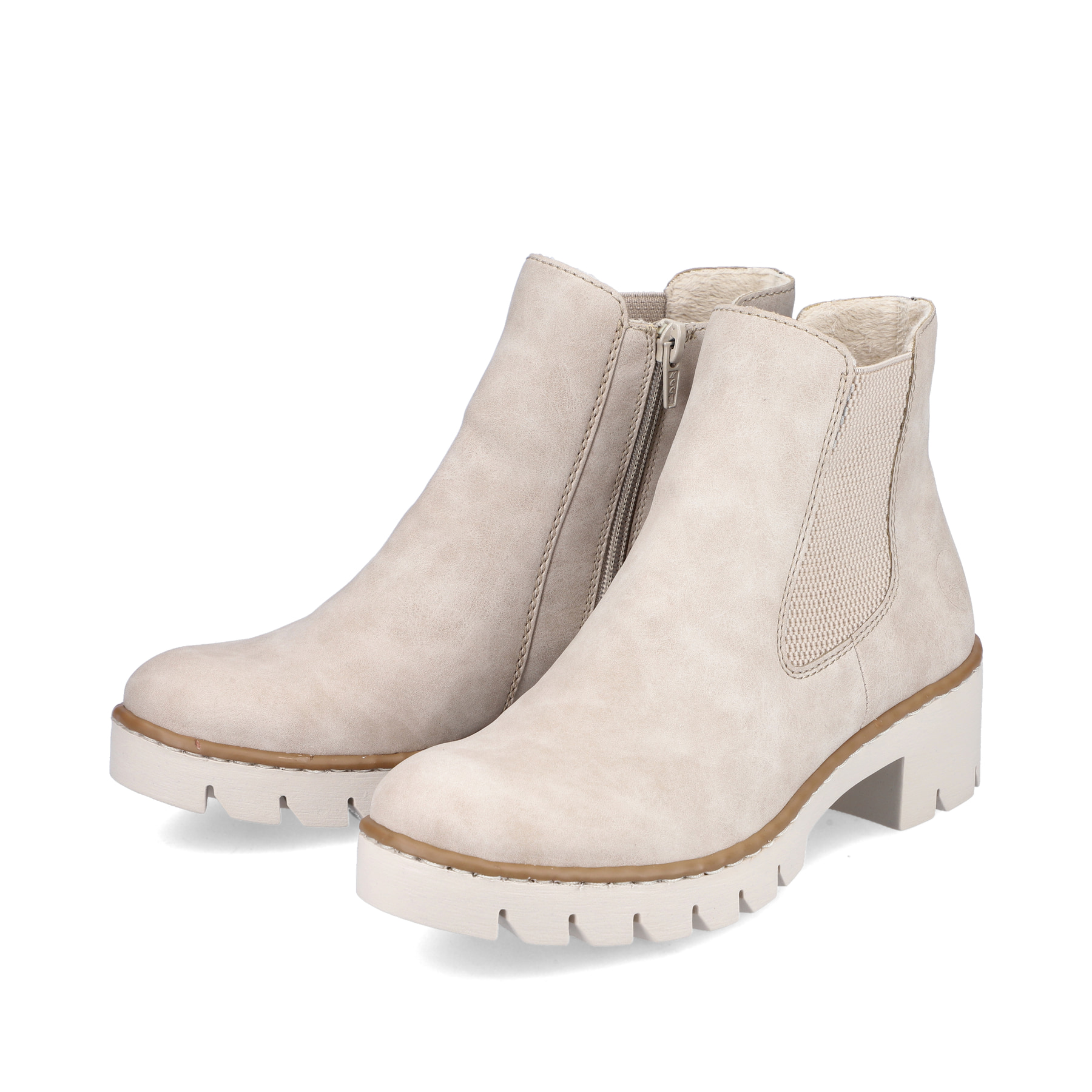 Rieker Damen Chelsea Boots sandbeige