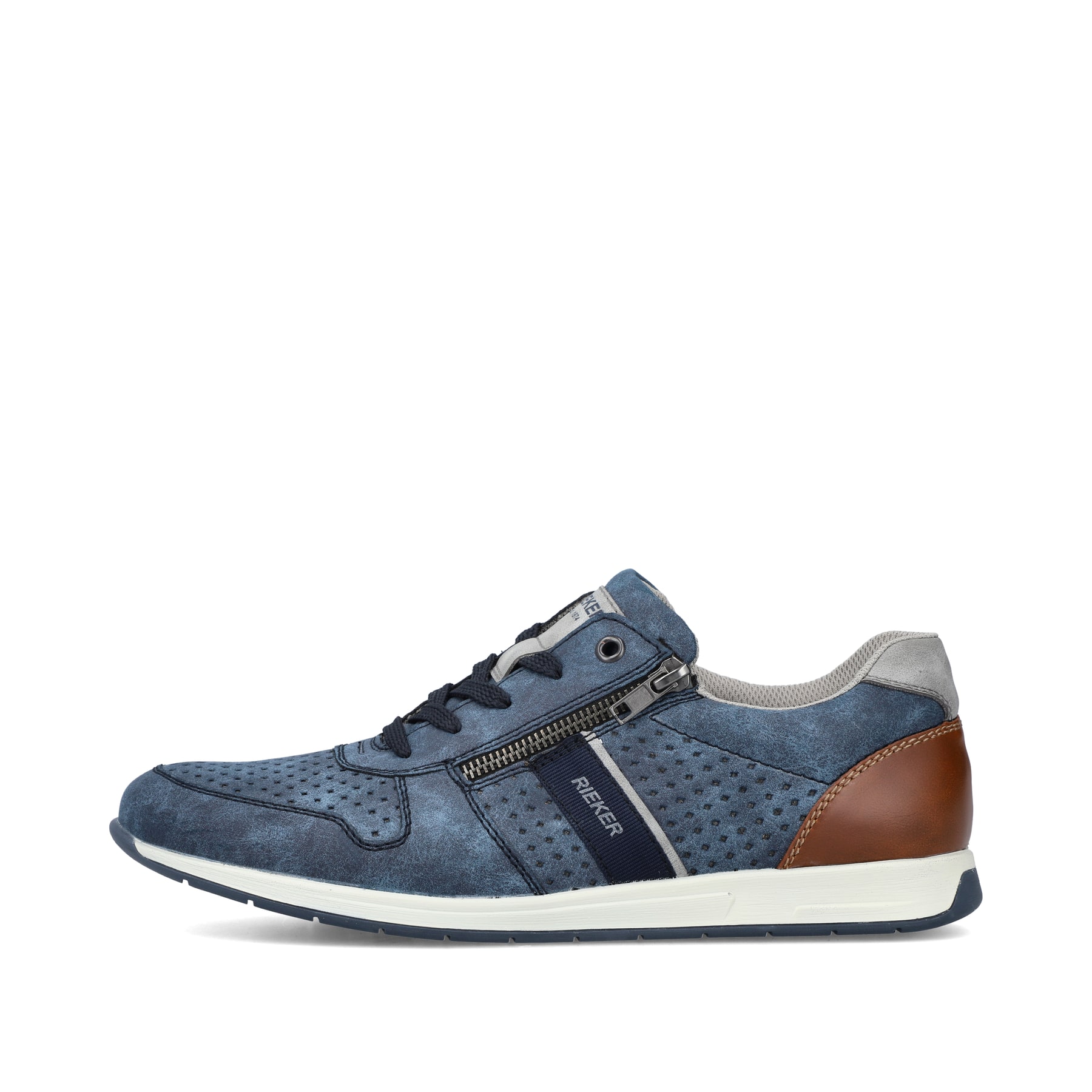 Rieker Herren Schnürschuhe himmelblau