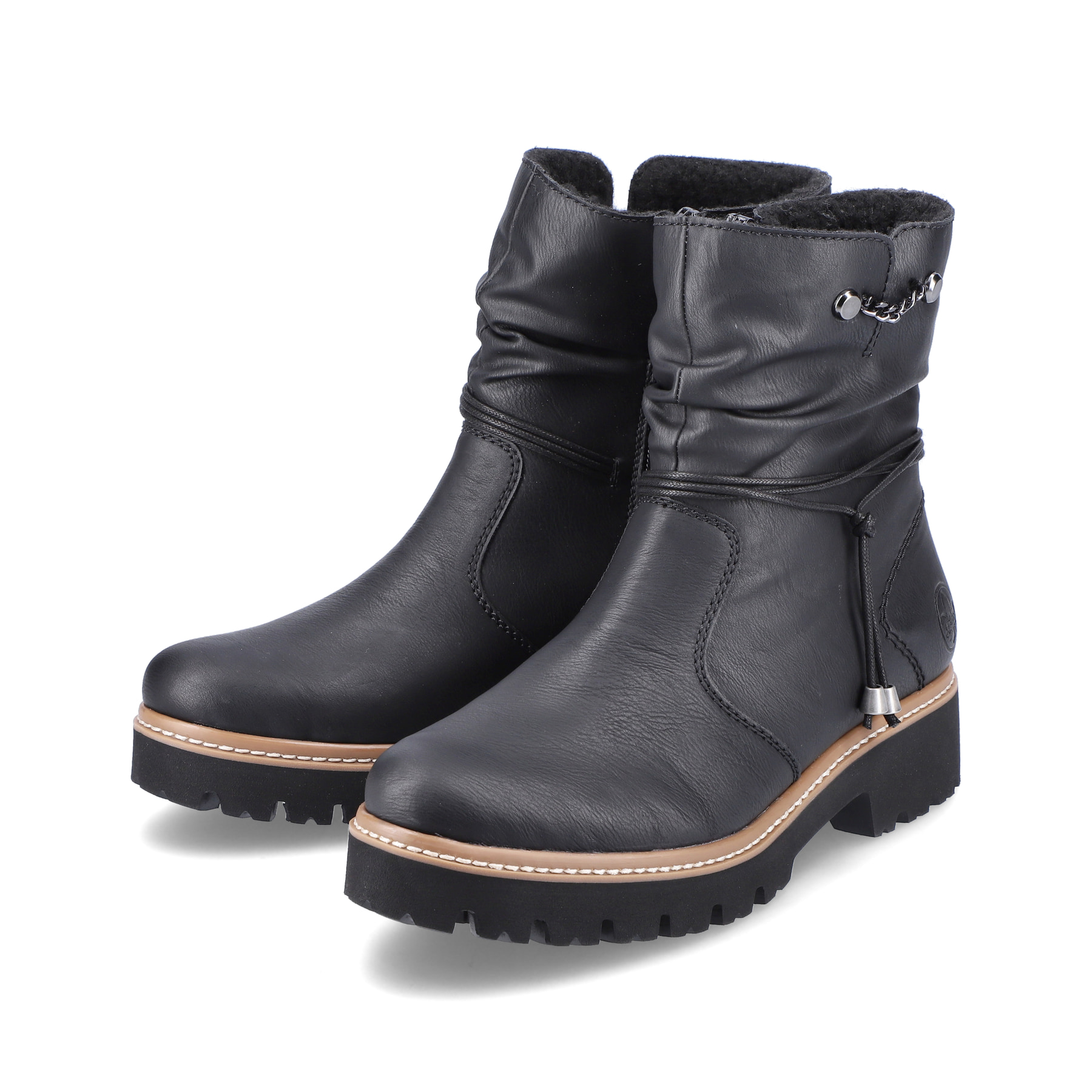 Rieker Damen Kurzstiefel tiefschwarz
