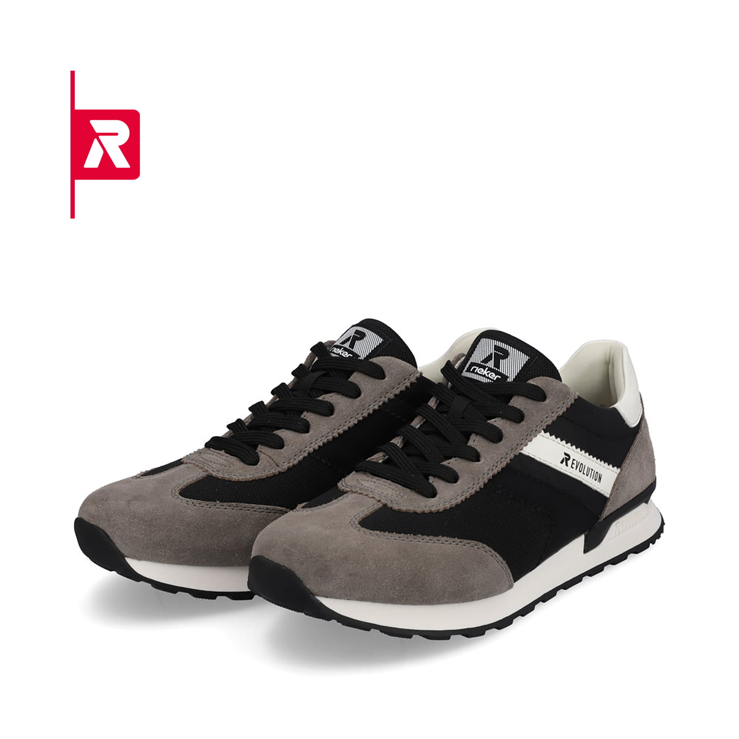 Rieker EVOLUTION Herren Sneaker deep-black stone-grey