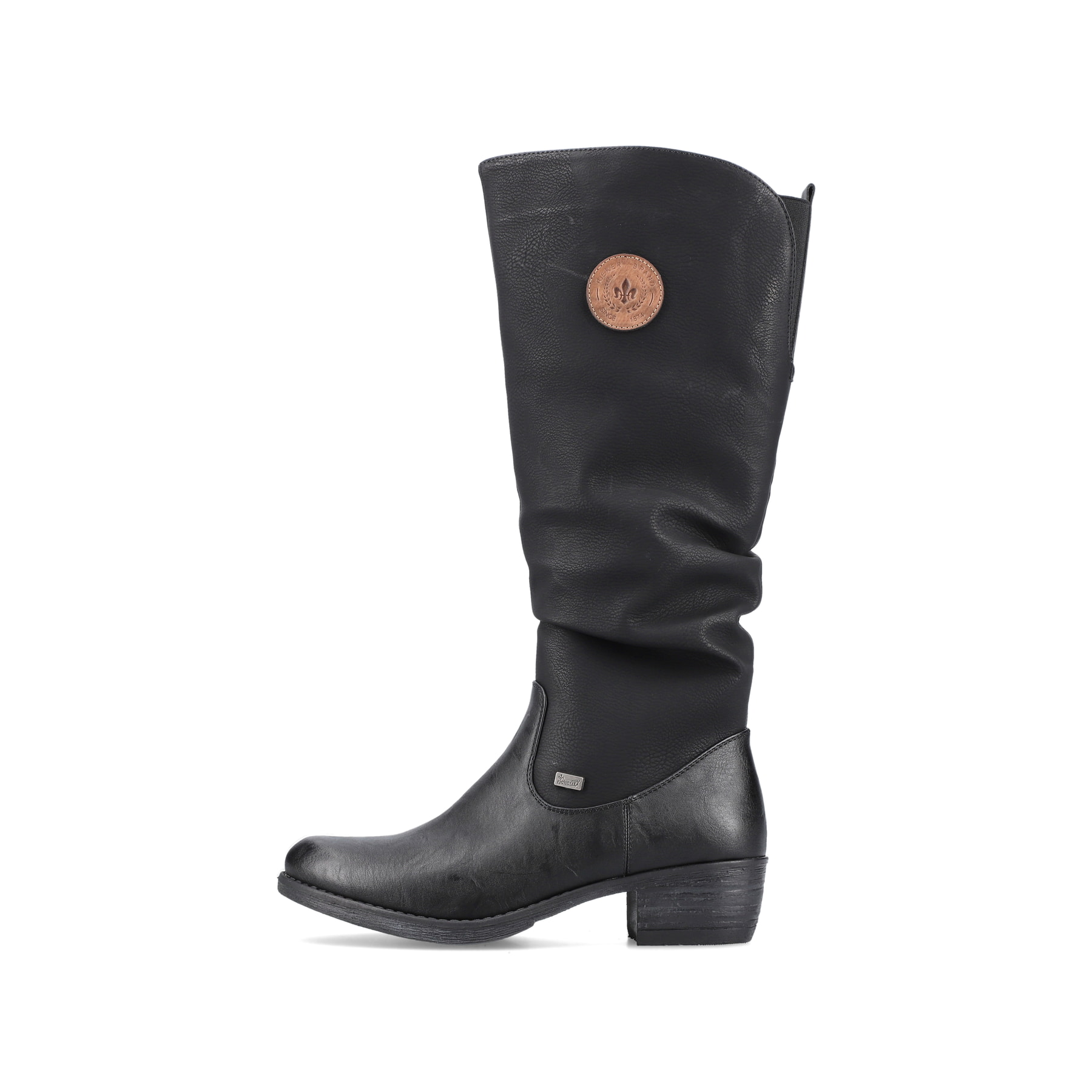Rieker Damen Langschaftstiefel tiefschwarz