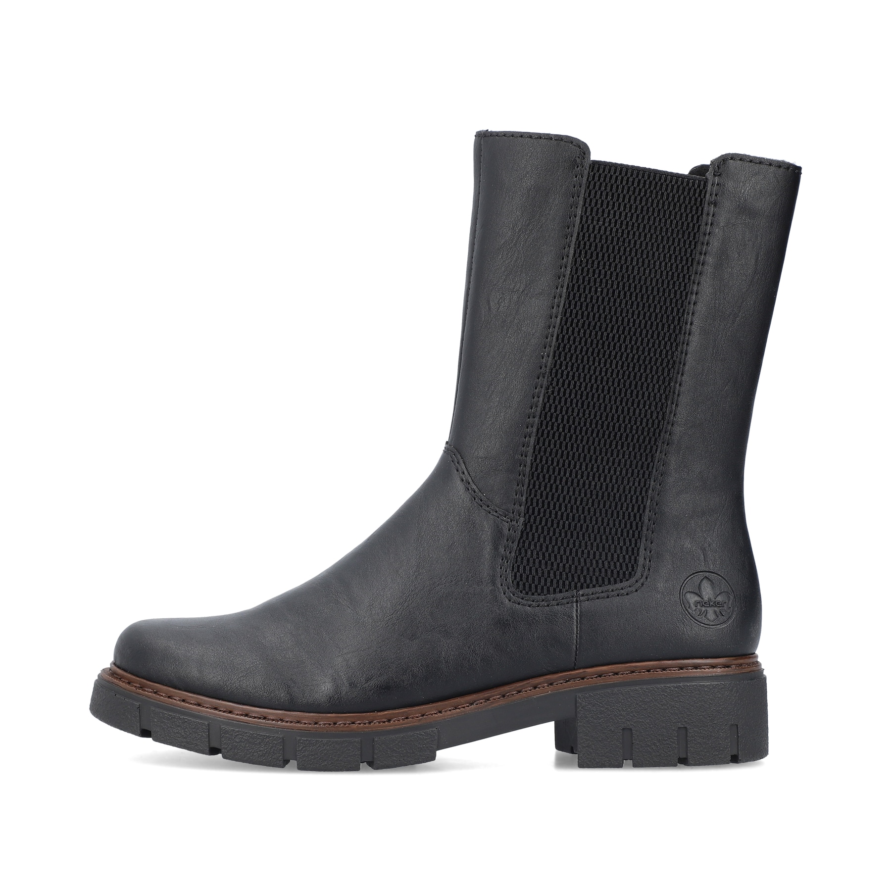 Rieker Damen Chelsea Boots tiefschwarz