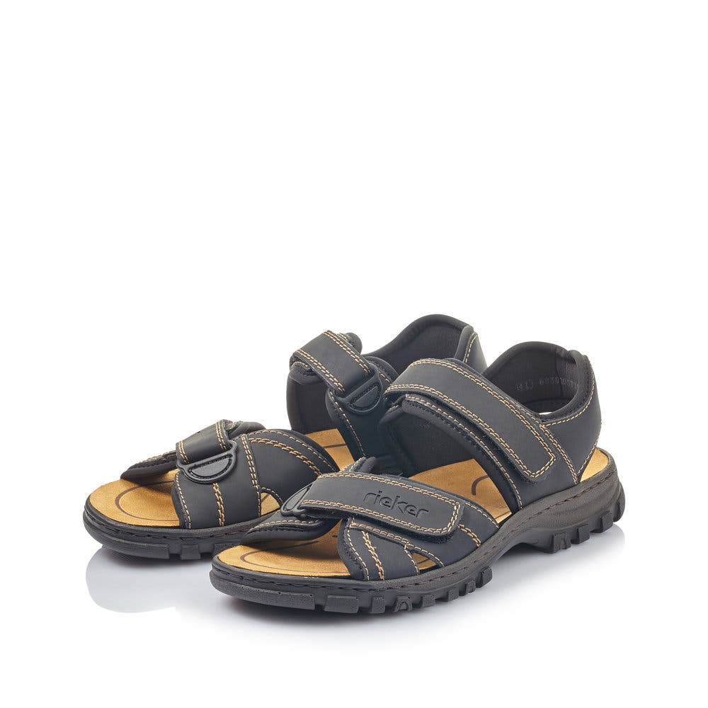 Rieker Herren Trekkingsandalen graphitschwarz