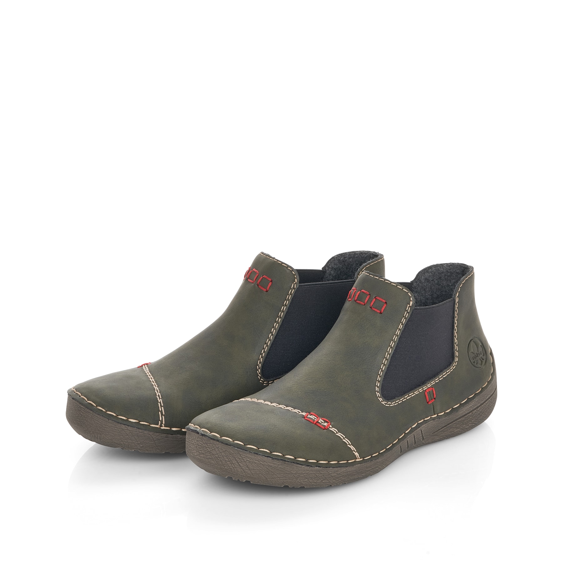 Rieker Damen Chelsea Boots kaktusgrün