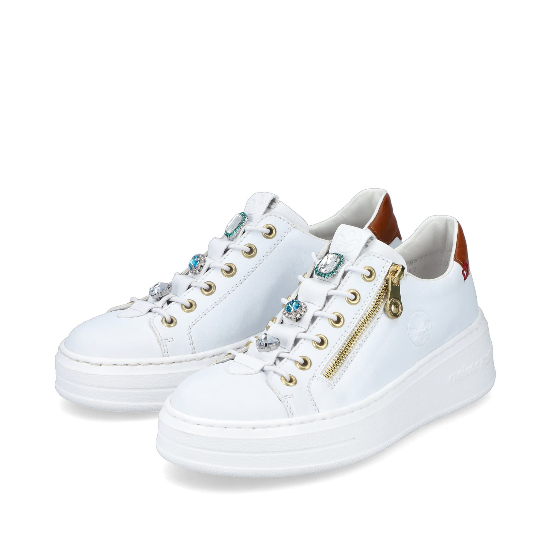 Rieker Damen Sneaker schneeweiss