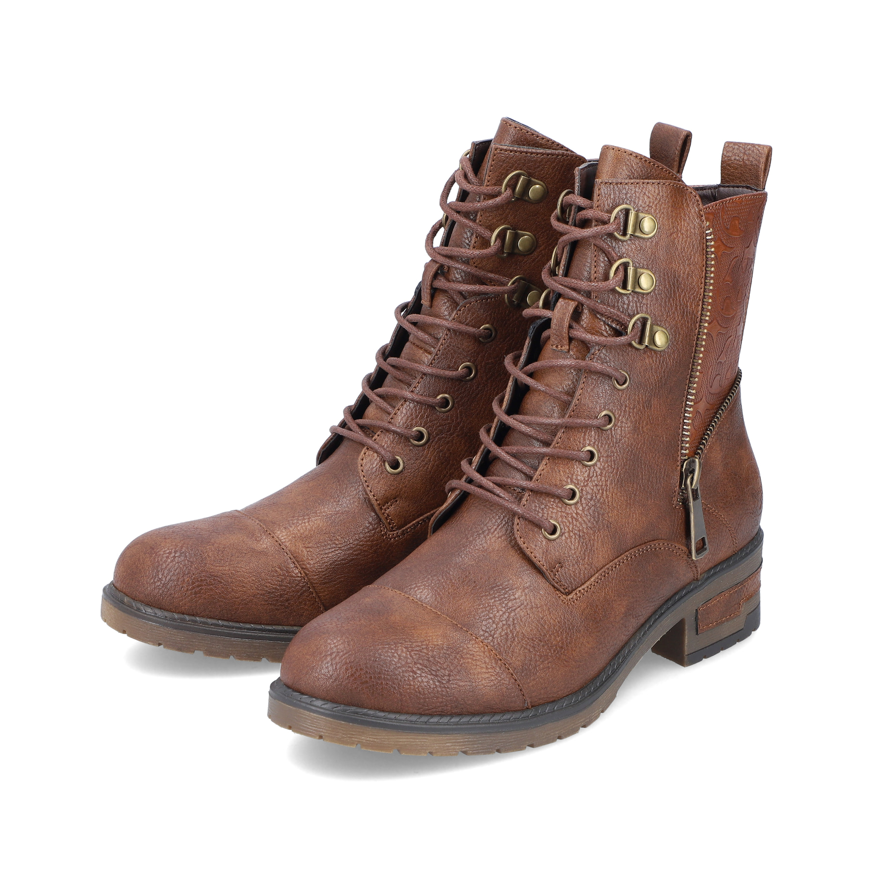 Rieker Damen Biker Boots schokobraun