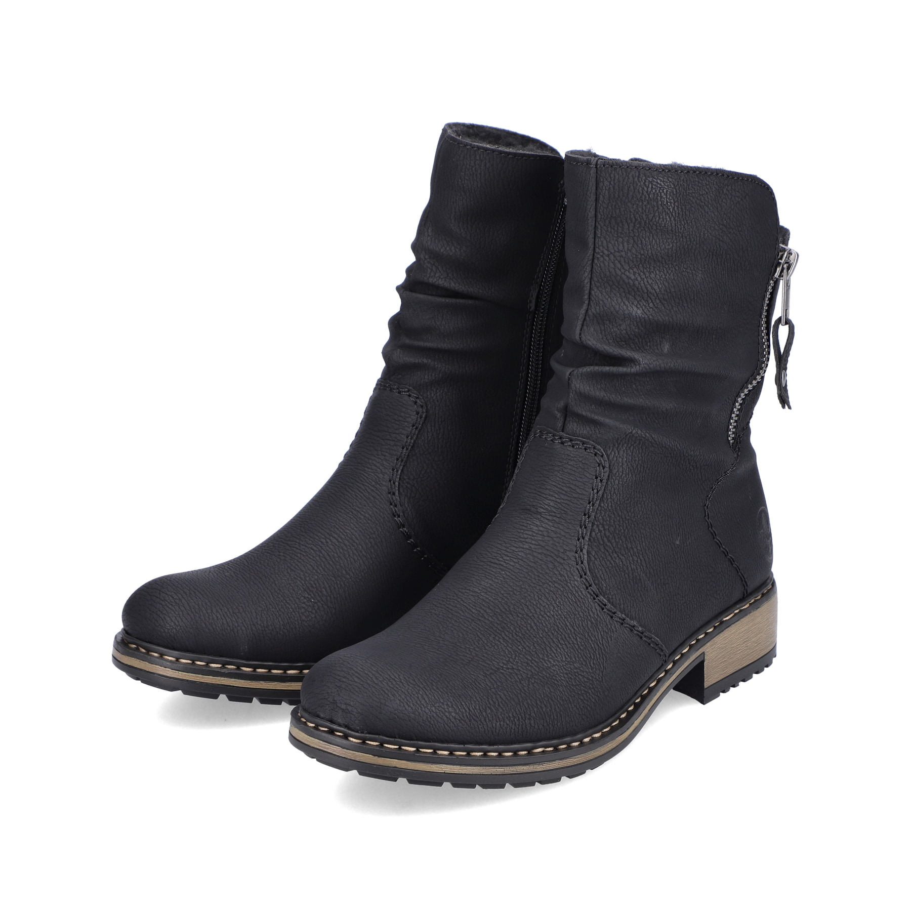Rieker Damen Kurzstiefel graphitschwarz