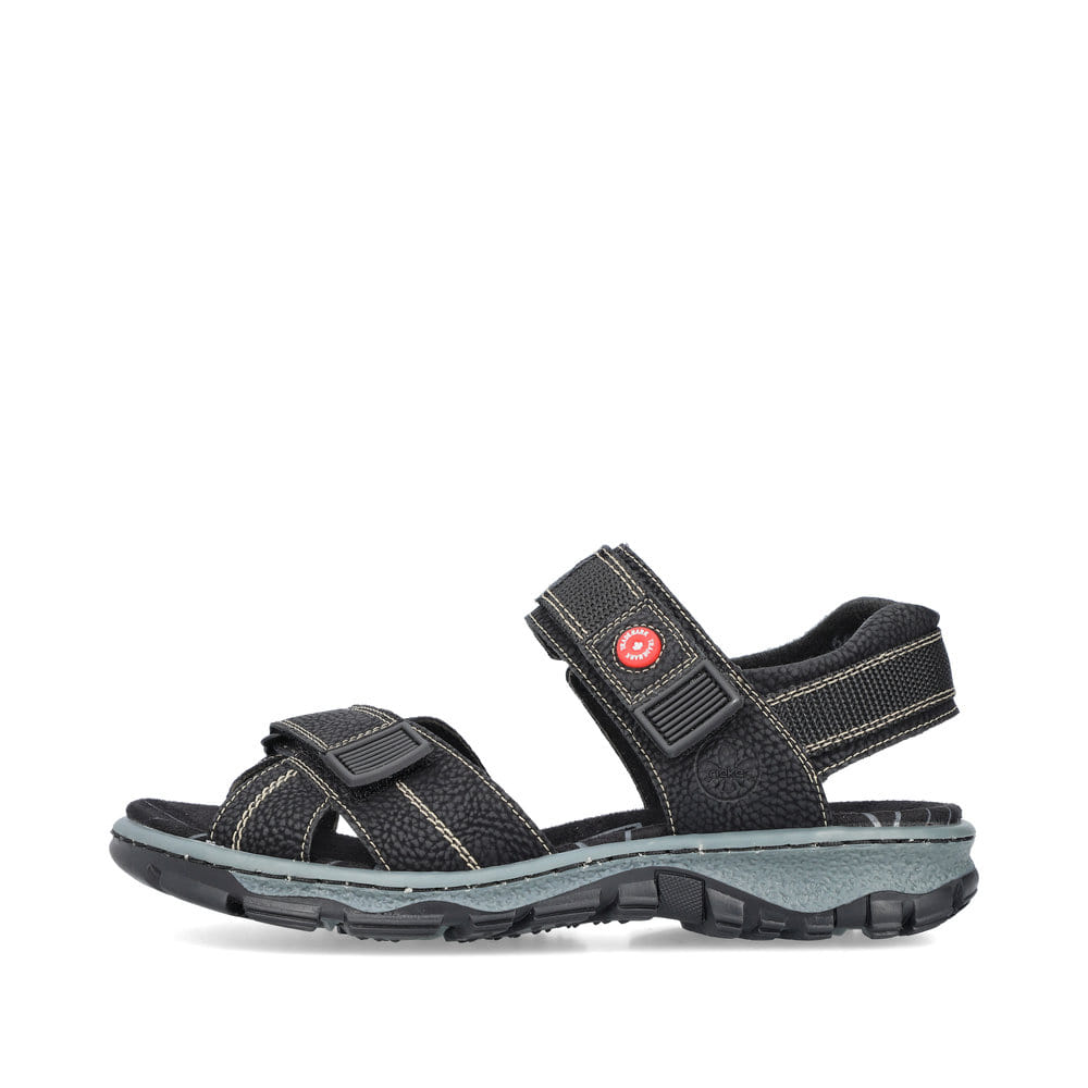 Rieker Damen Trekkingsandalen asphaltschwarz