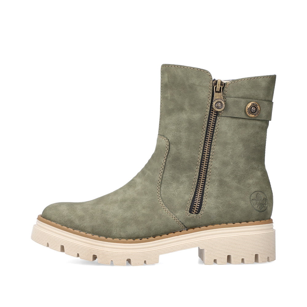 Rieker Damen Kurzstiefel laubgrün