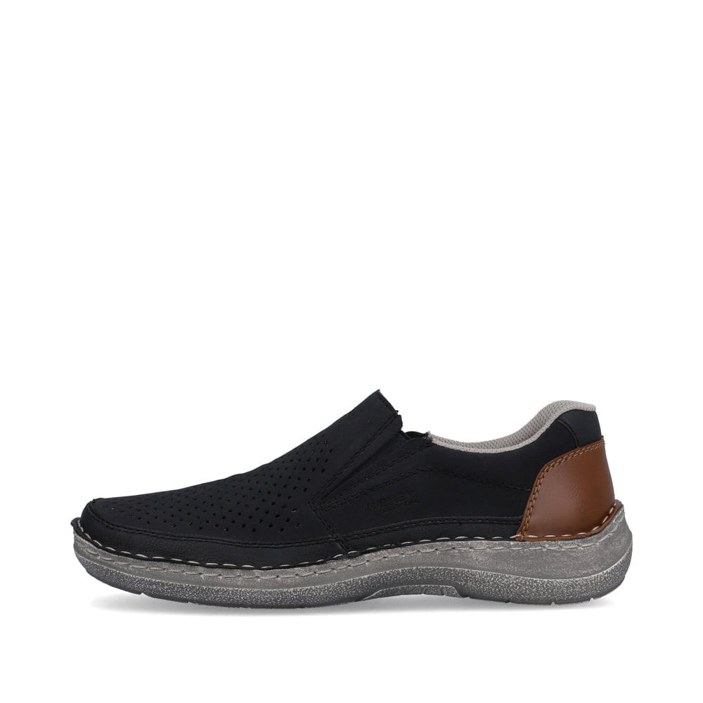 Rieker Herren Slipper ozeanblau