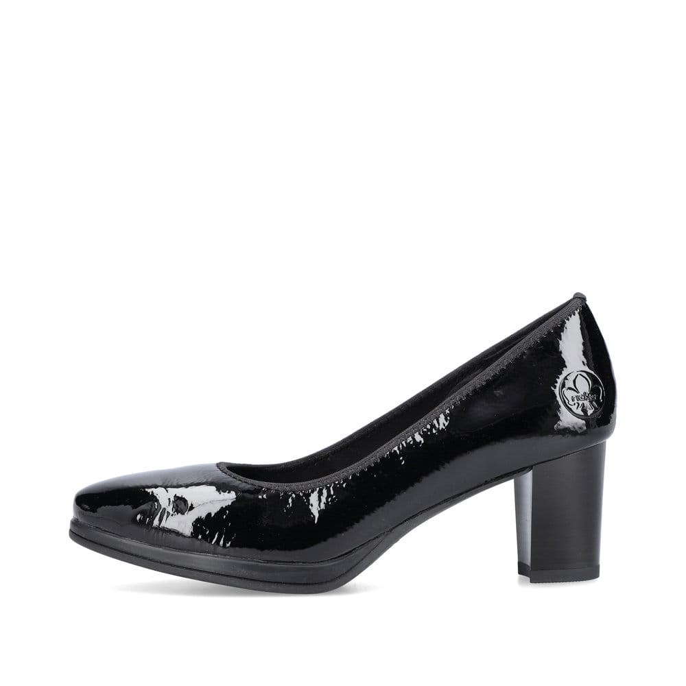 Rieker Damen Pumps glanzschwarz