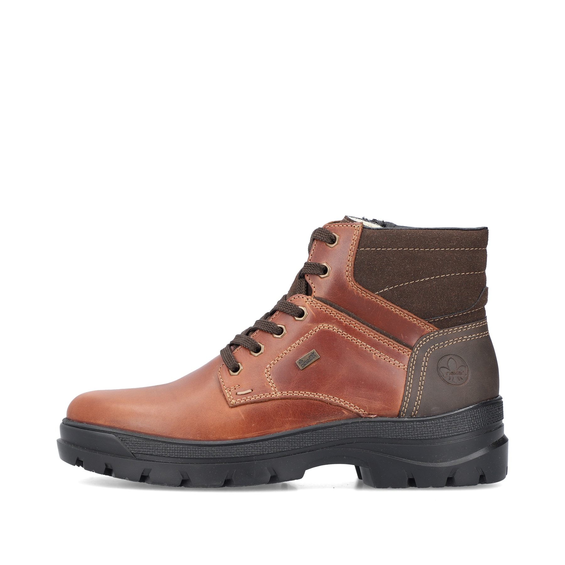 Rieker Herren Schnürstiefel kastanienbraun