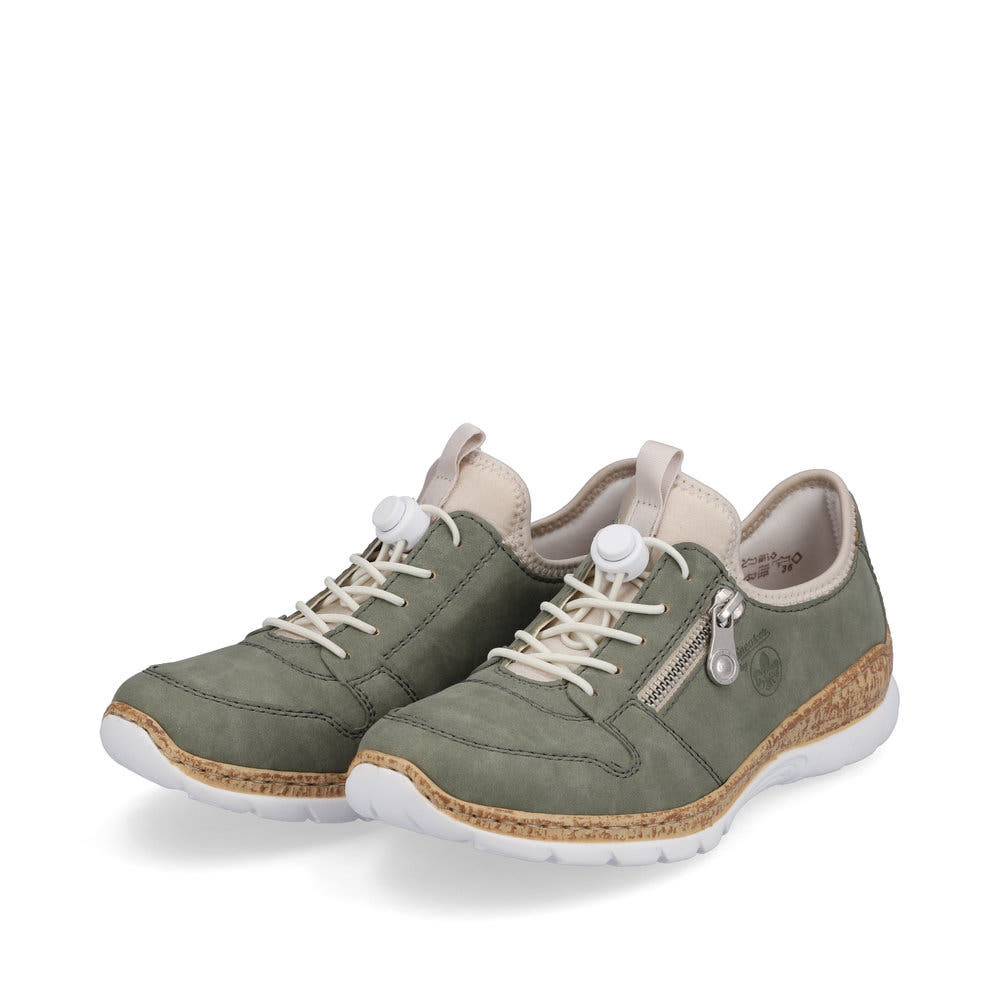 Rieker Damen Slipper mintgrün