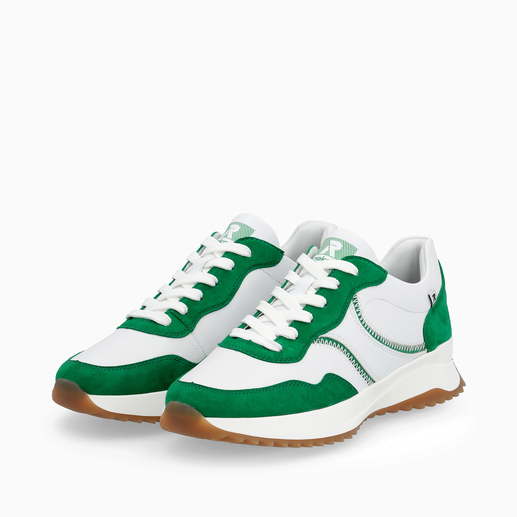 Rieker EVOLUTION Damen Sneaker clear-white smaragd-green