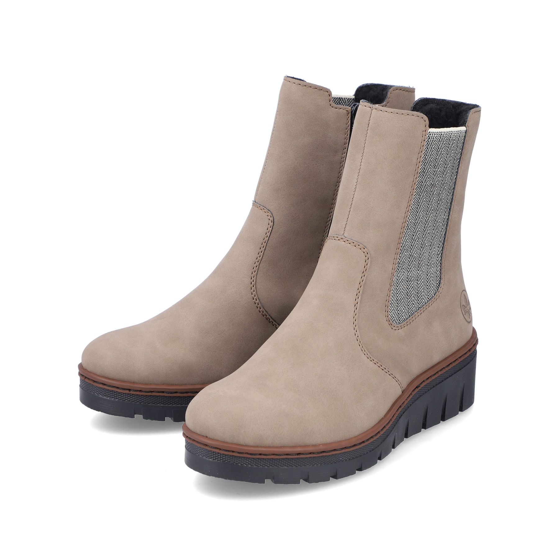 Rieker Damen Chelsea Boots champagner