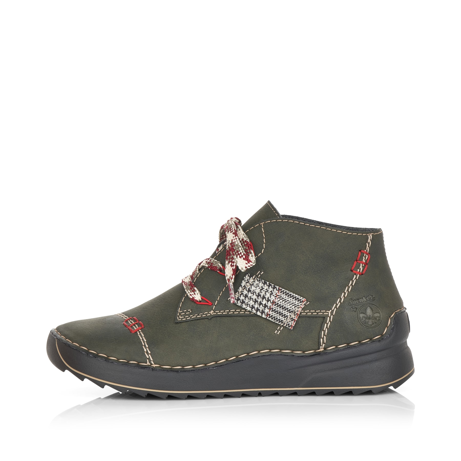 Rieker Damen Schnürschuhe moosgrün