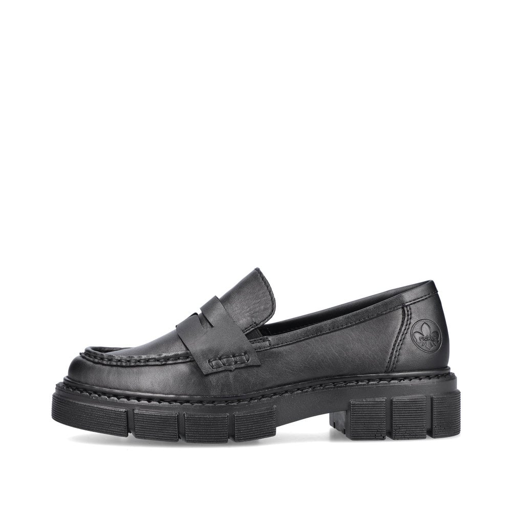 Rieker Damen Loafers tiefschwarz