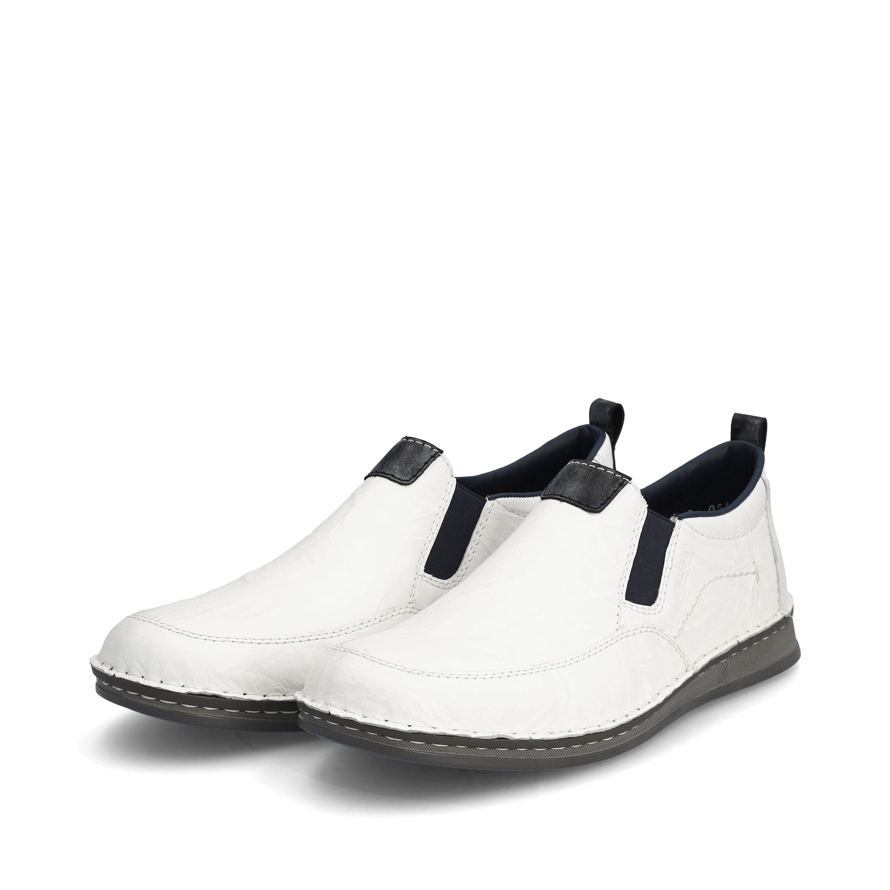 Rieker Herren Slipper schneeweiss