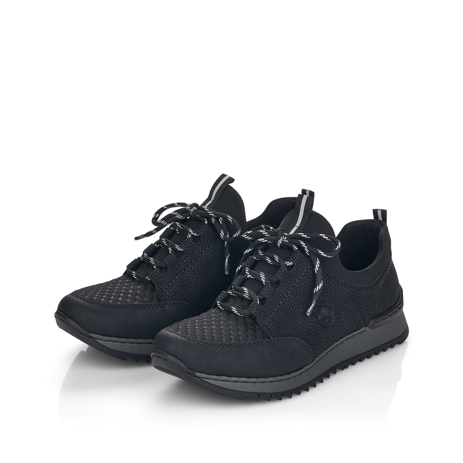 Rieker Damen Slipper tiefschwarz