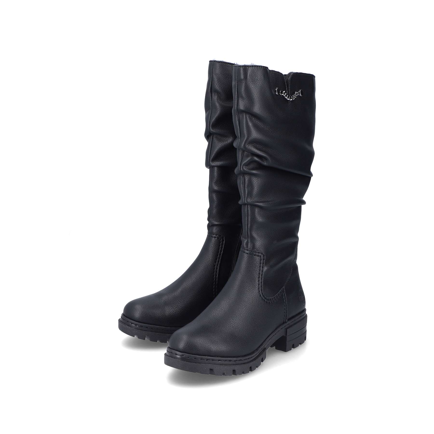 Rieker Damen Hochschaftstiefel nachtschwarz