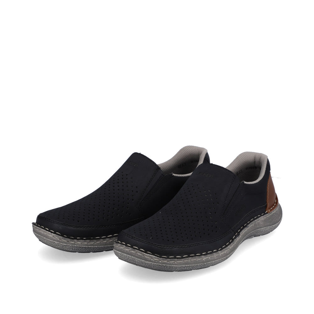 Rieker Herren Slipper ozeanblau