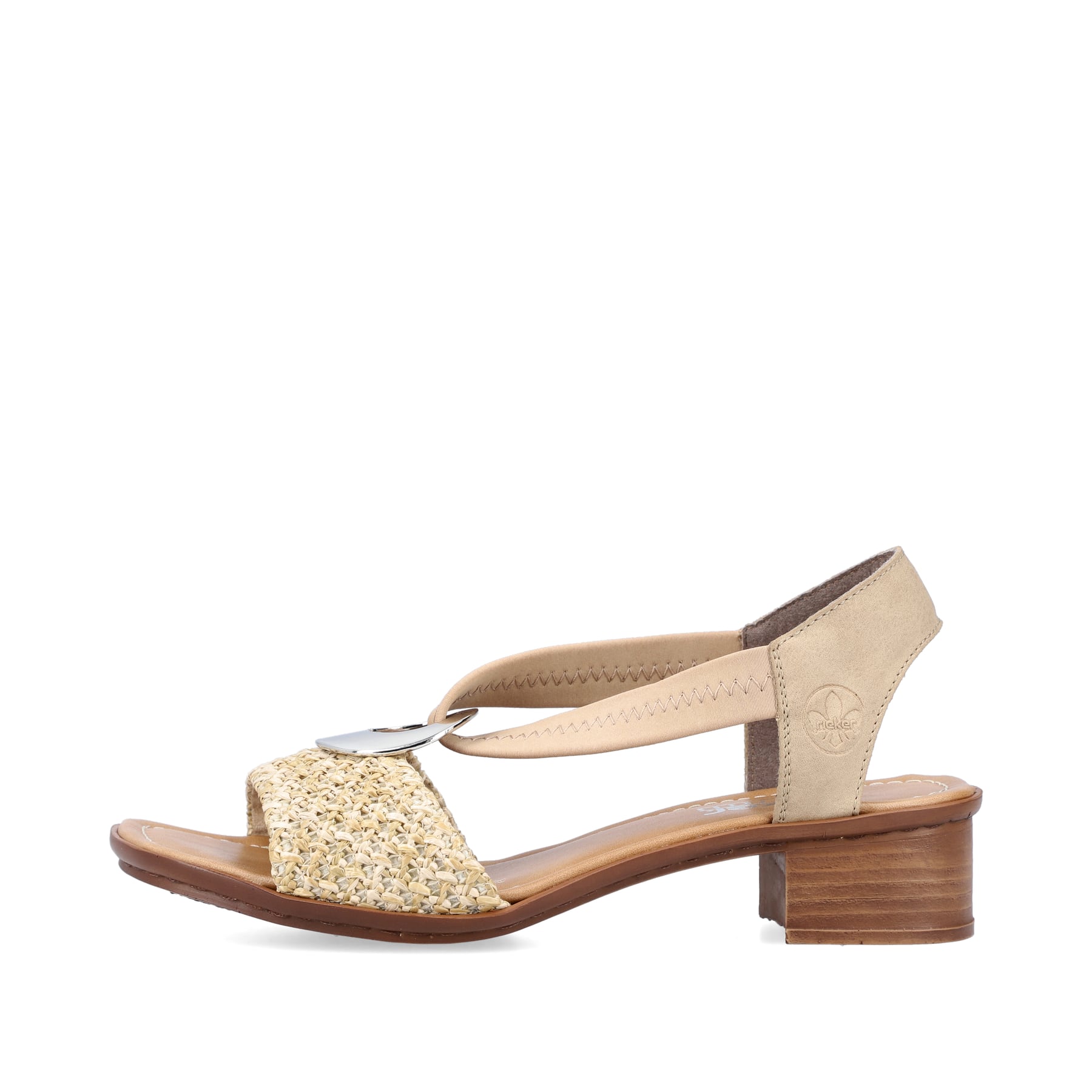 Rieker Damen Riemchensandaletten cremebeige