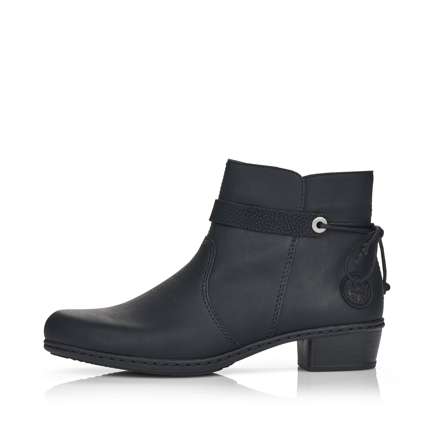 Rieker Damen Stiefeletten tiefschwarz