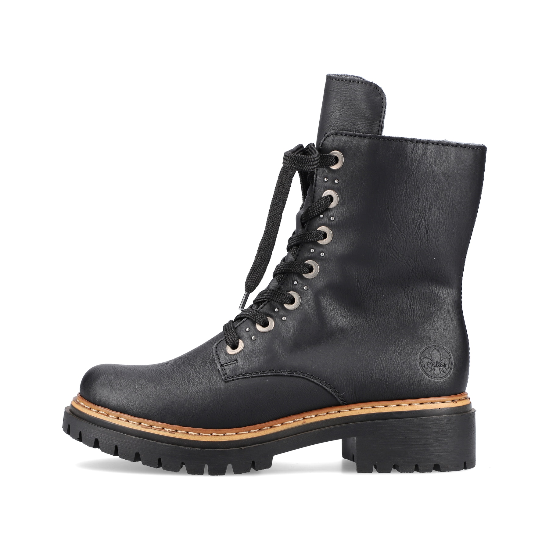 Rieker Damen Biker Boots graphitschwarz