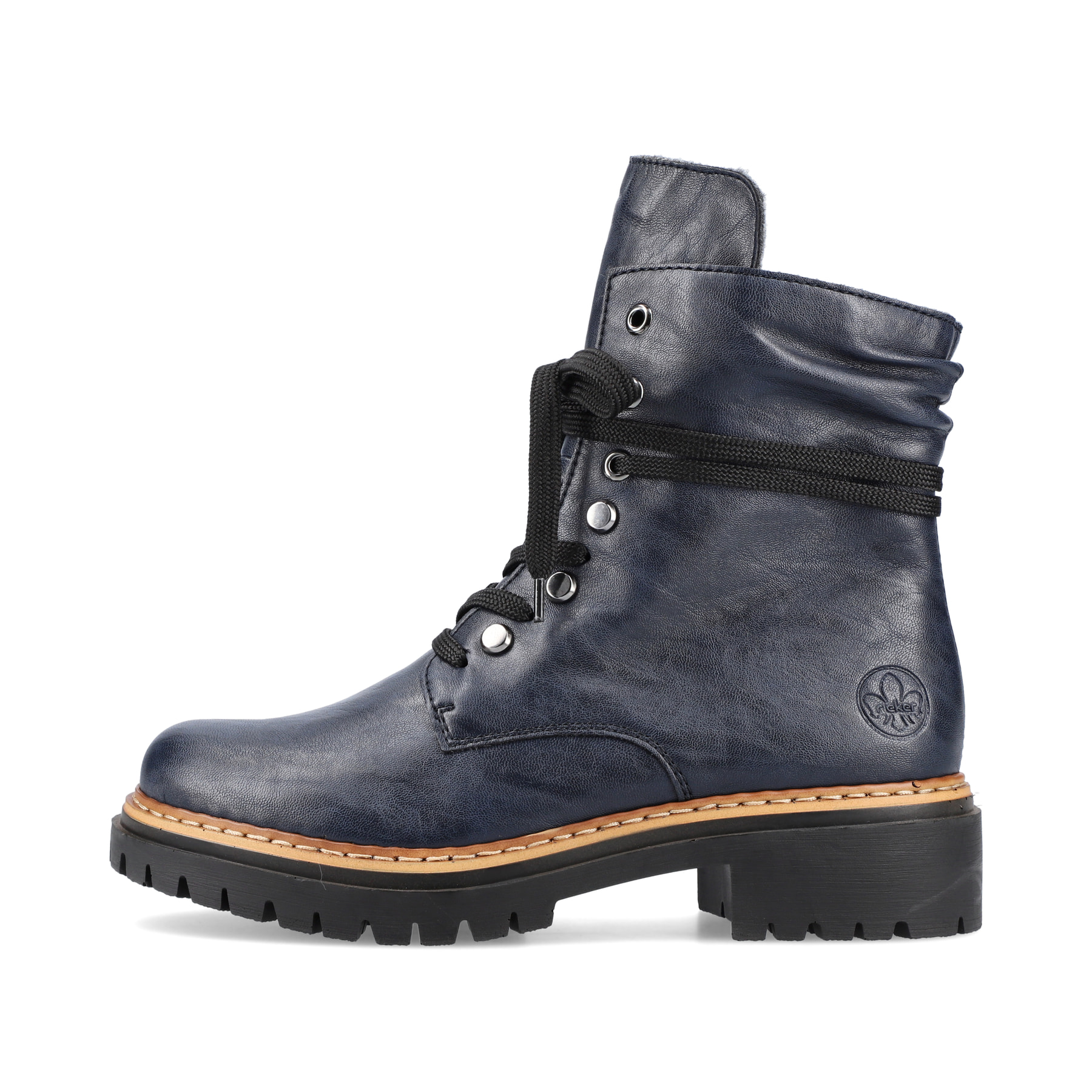 Rieker Damen Biker Boots dunkelpetrol