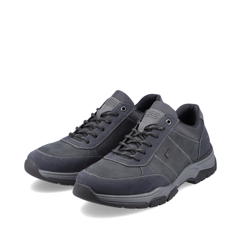 Rieker Herren Schnürschuhe blaugrau