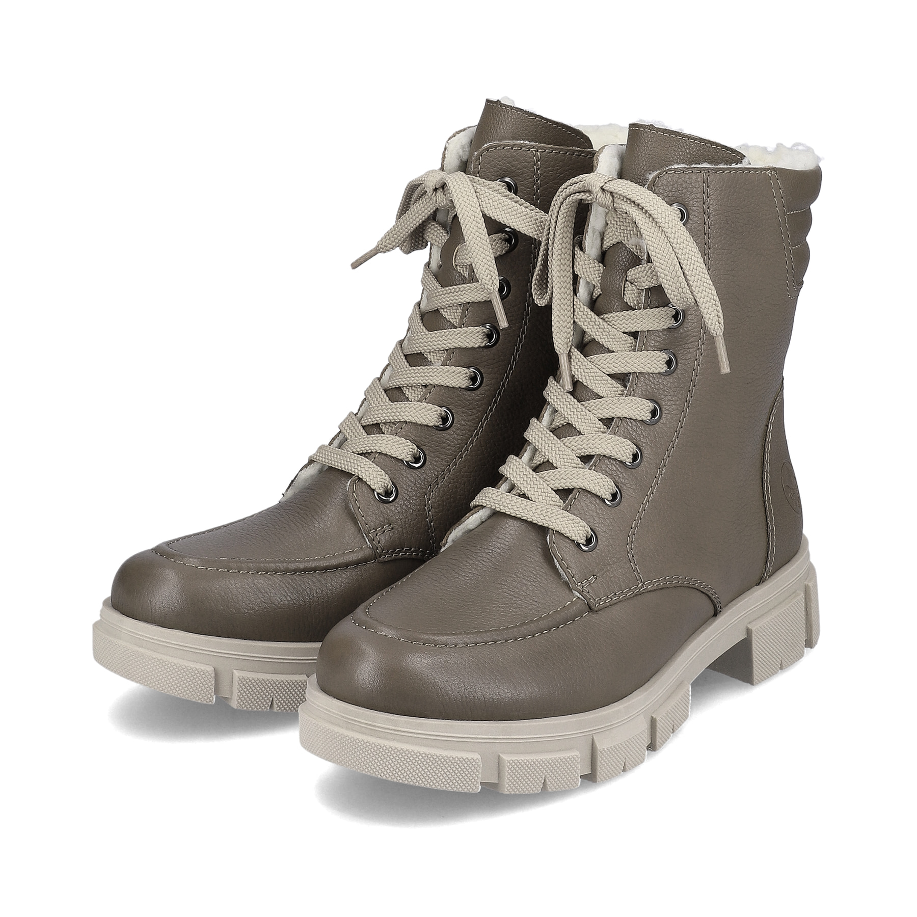 Rieker Damen Schnürstiefel granitgrau